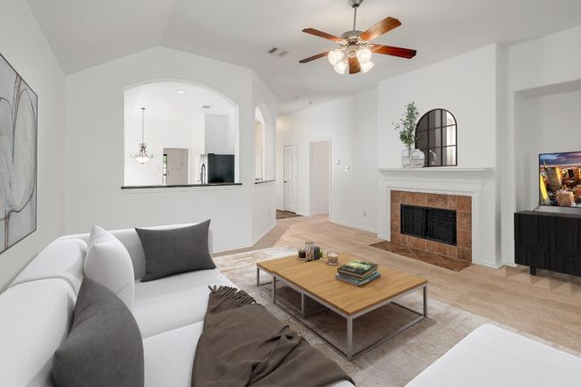 Virtually staged living room. | Image 4