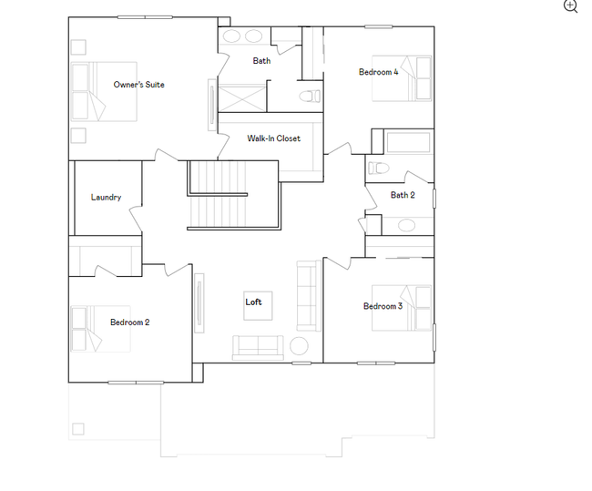 Berkley upper level floorplan. | Image 17