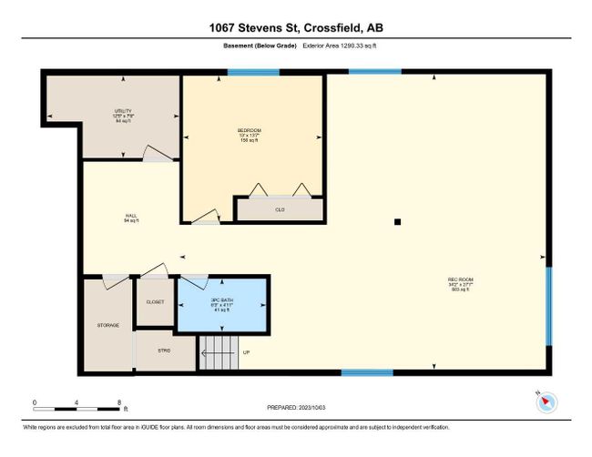 1067 Stevens Place, Home with 3 bedrooms, 3 bathrooms and 4 parking in Crossfield AB | Image 34