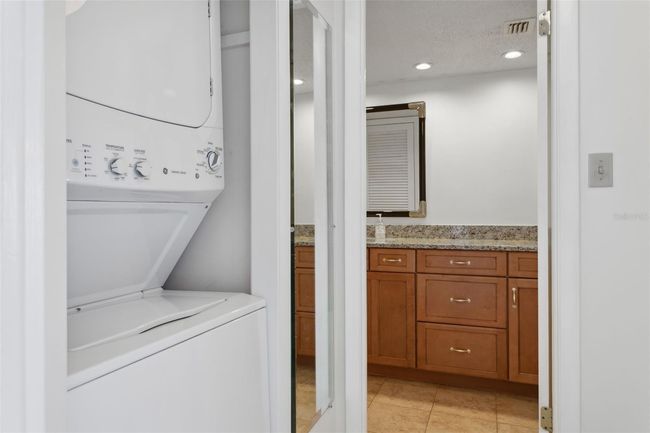 Stack Washer/Dryer and Secondary Bathroom | Image 28