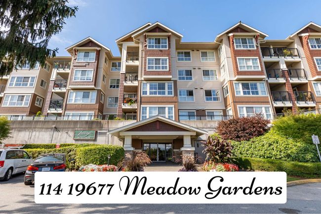 114 - 19677 Meadow Gardens Way, Condo with 2 bedrooms, 2 bathrooms and 2 parking in Pitt Meadows BC | Image 1