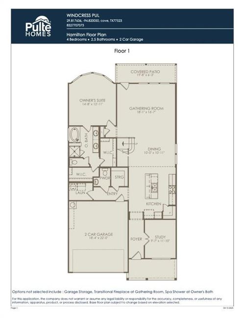 3710 Augusta Greens Drive, Cove, TX, 77523 | Card Image
