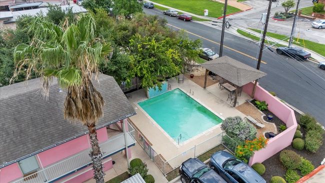 Bird's eye view of a pool area | Image 22