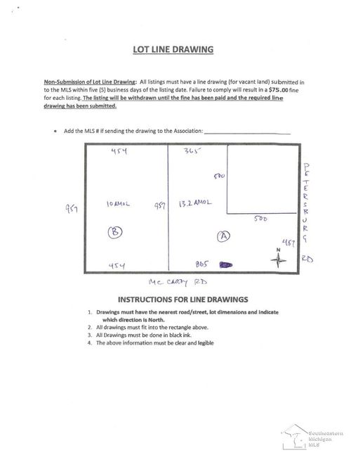 Lot A Mccarty, Summerfield Township, MI, 49270 | Card Image