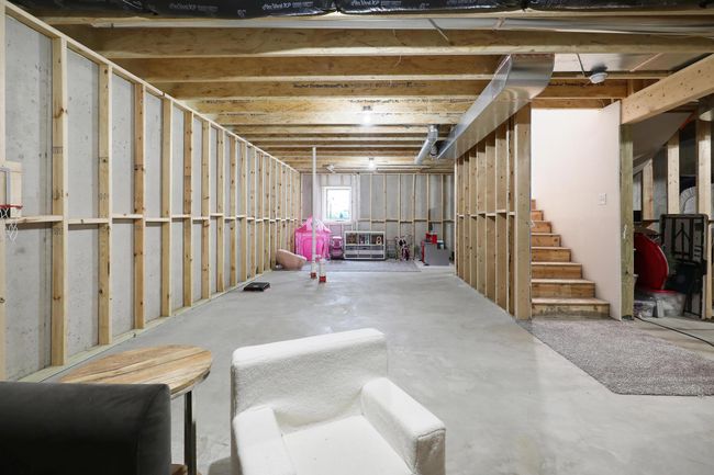 Lower level rec area is already framed out | Image 41