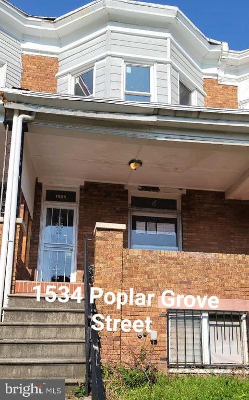 1534 Poplar Grove St, BALTIMORE, MD, 21216-4015 | Card Image