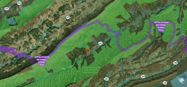 Map - Natl Forest-App Trail | Image 92