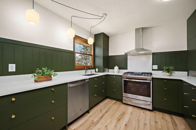 updated cabinets with widow looking out to the yard | Image 8