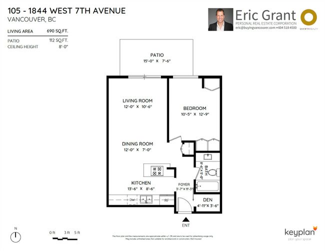 105 - 1844 W 7 Th Avenue, Condo with 1 bedrooms, 1 bathrooms and 1 parking in Vancouver BC | Image 28