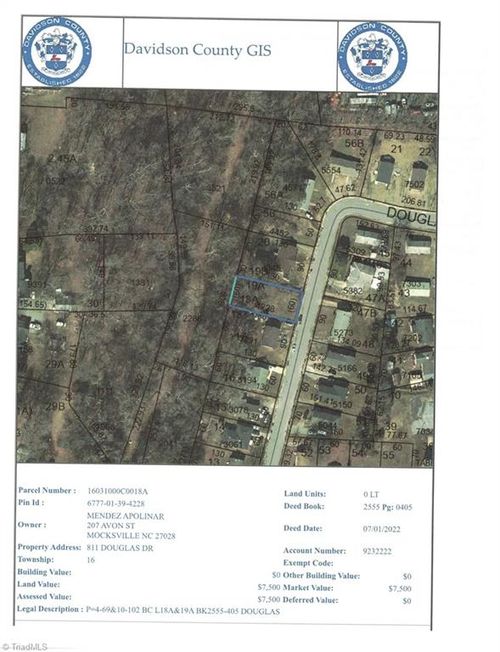 811 Douglas Dr, Thomasville, NC, 27360-3532 | Card Image