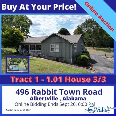 496 Rabbittown Road, House other with 3 bedrooms, 2 bathrooms and null parking in Albertville AL | Image 1