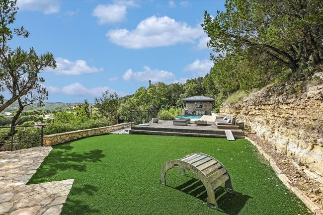 View of yard with outdoor lounge area, a gazebo, and a patio area | Image 39