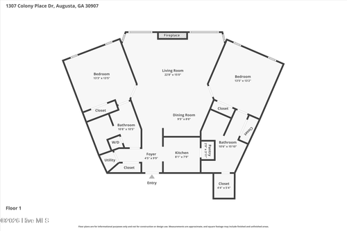 1307 Colony Place Dr, Augusta, GA, 30907-3187 | Card Image