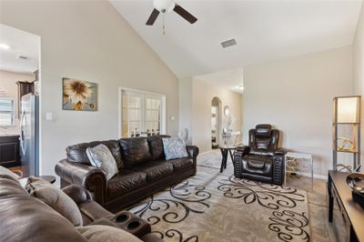 Doorway to outside featuring dark hardwood / wood-style floors | Image 3