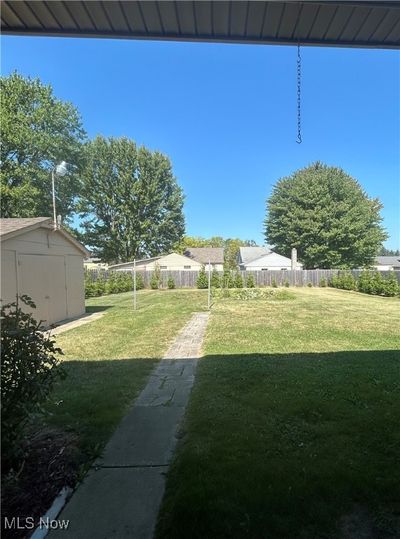 View of yard with a shed | Image 3