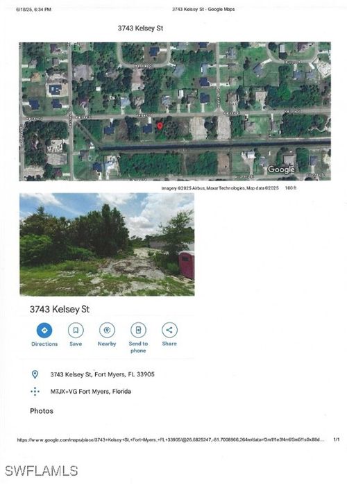 3743 Kelsey Street, Fort Myers, FL, 33905 | Card Image