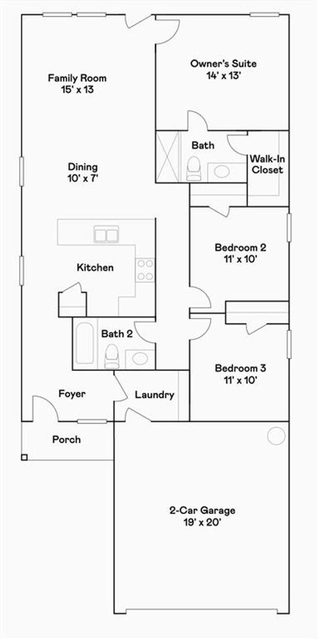 12043 Rockview Dr, House other with 3 bedrooms, 2 bathrooms and 2 parking in Conroe TX | Image 16