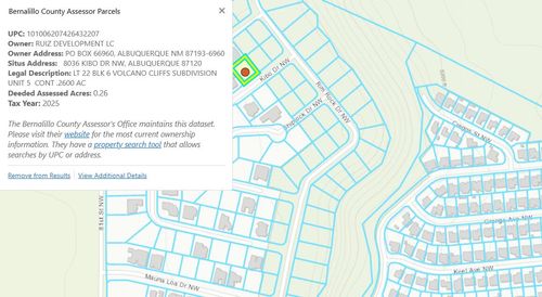 8036 Kibo Drive Nw, Albuquerque, NM, 87120 | Card Image