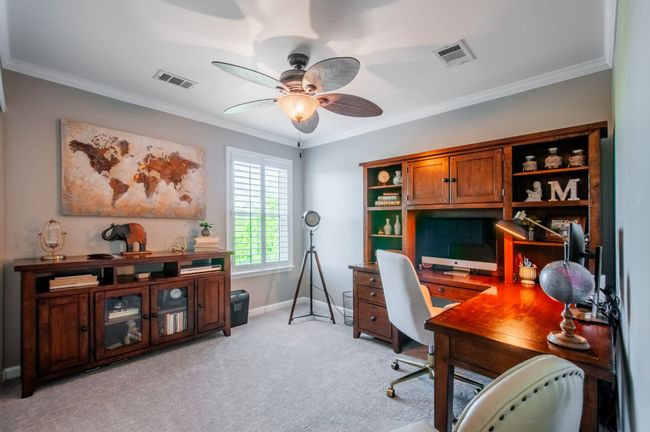 Bedroom 3 is currently set up as a home office and offers fantastic views of the hills that the house backs up to! | Image 36