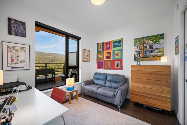 Office area featuring dark wood finished floors | Image 17