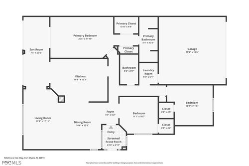 9252 Coral Isle Way, FORT MYERS, FL, 33919-8436 | Card Image