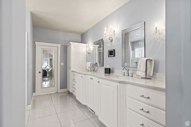 Bathroom with tile patterned flooring and vanity | Image 47