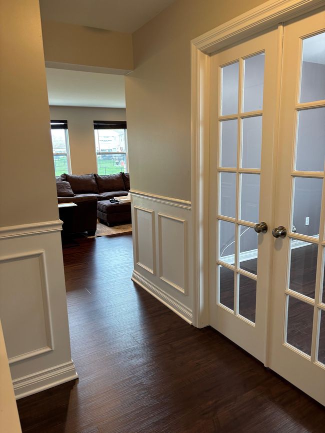 hallway to office with french doors & wainscoting | Image 15