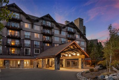 The Lodge at Suncadia under a beautiful sunset sky. | Image 1