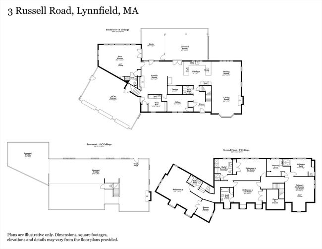 3 Russell Rd, House other with 4 bedrooms, 6 bathrooms and 5 parking in Lynnfield MA | Image 41