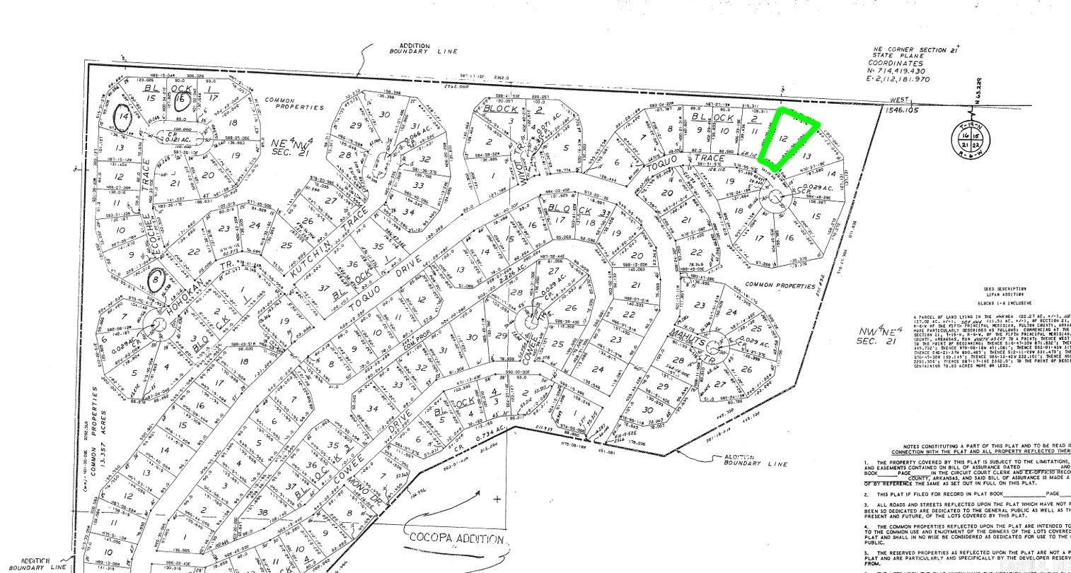 Land in Cherokee Village 2