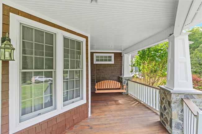Front porch Cedar Bench swing romantical built for 2!! | Image 5
