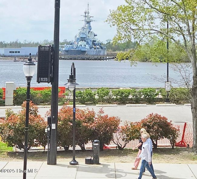 Fabulous Water Views: Cape Fear River & USS NC Battleship View and pedestrian sidewalk | Image 19