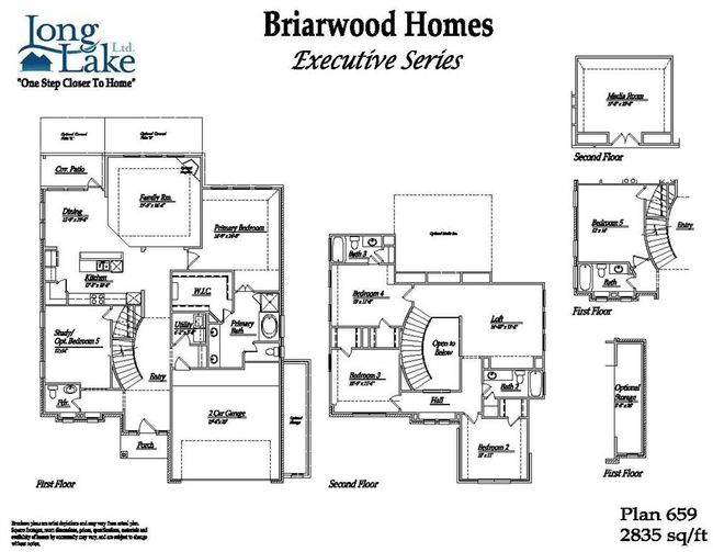 The 659 floor plan features 5 bedrooms, 4 full baths, 1 half bath, and over 2, 800 square feet of living space. | Image 19