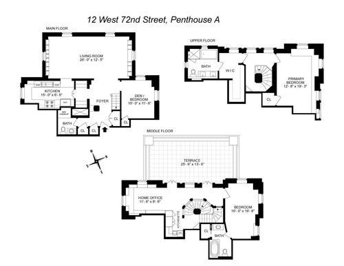 ph27a-12 W 72nd St, New York, NY, 10023-4163 | Card Image