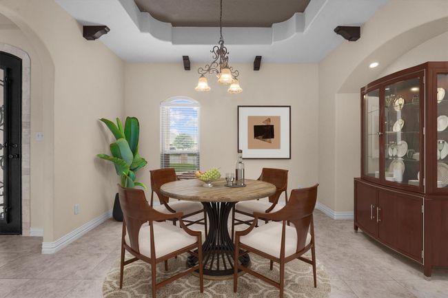 Digitally staged Dining Room | Image 19