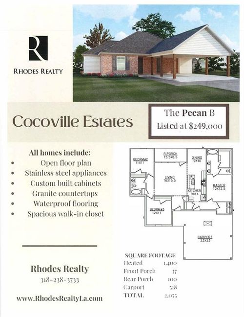 123 Bayou Creuax Drive, Mansura, LA, 71350 | Card Image