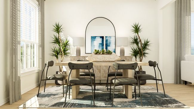Dining room with wood finished floors | Image 14