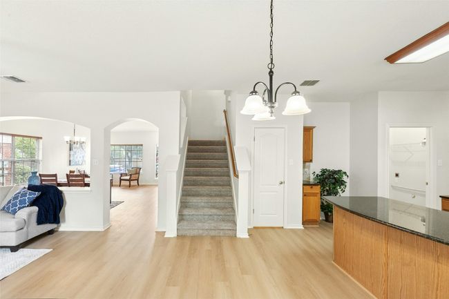 view of stairs, spot for breakfast table | Image 10