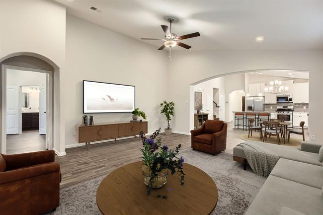 Living/kitchen areas virtually staged | Image 7