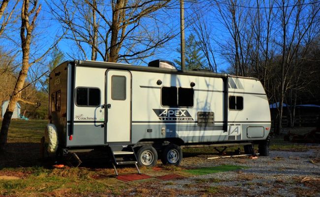 A camper hookup is located on the property near the pavilion. | Image 13