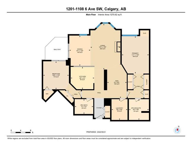 1201 - 1108 6 Avenue Sw, Home with 2 bedrooms, 2 bathrooms and 2 parking in Calgary AB | Image 28