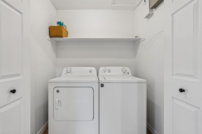 Laundry area with washer and dryer | Image 23