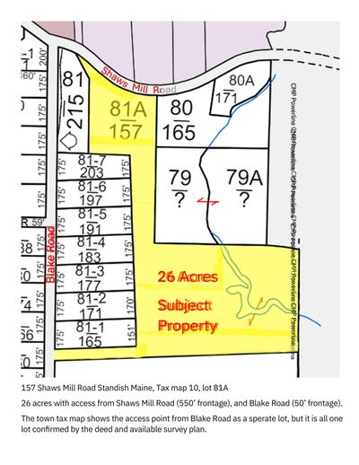 157 Shaws Mill Road, Home with 0 bedrooms, 0 bathrooms and null parking in Standish ME | Image 2