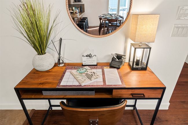 Detailed view of wood finished floors and baseboards | Image 33