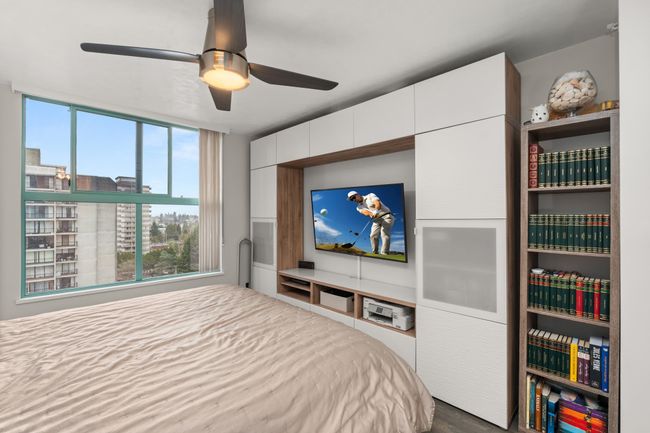 Bedroom featuring ceiling fan | Image 21