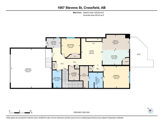 1067 Stevens Place, Home with 3 bedrooms, 3 bathrooms and 4 parking in Crossfield AB | Image 33