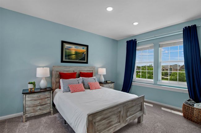 Carpeted bedroom with baseboards and recessed lighting | Image 21