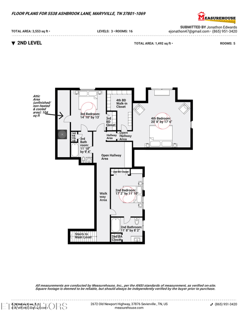 5538 Ashbrook Ln, Maryville, TN, 37801-1069 | Card Image