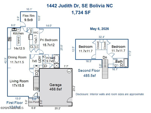 1442 Judith Dr Se, Bolivia, NC, 28422-8338 | Card Image