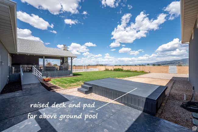View of fenced backyard | Image 101